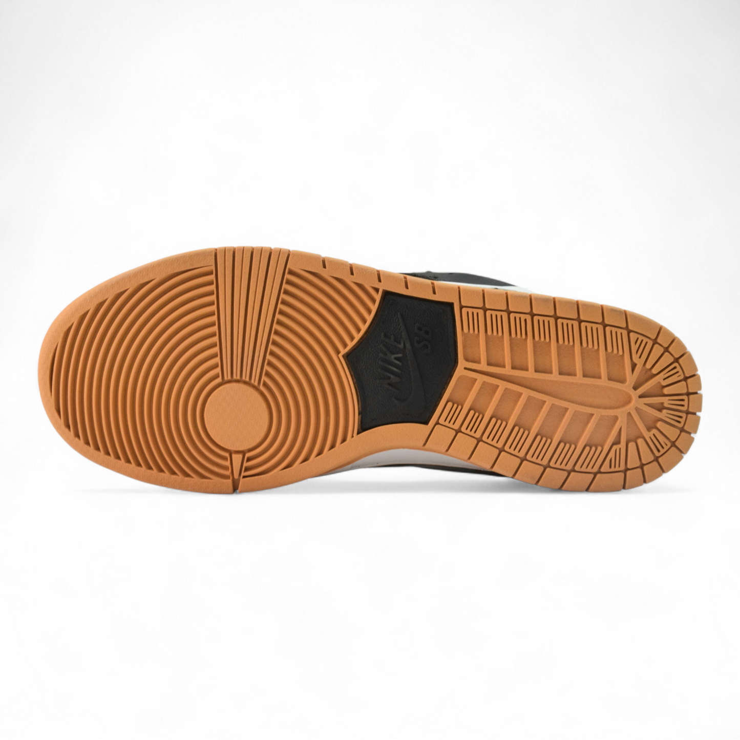 SB Dunk Low Black and Gum Light Brown