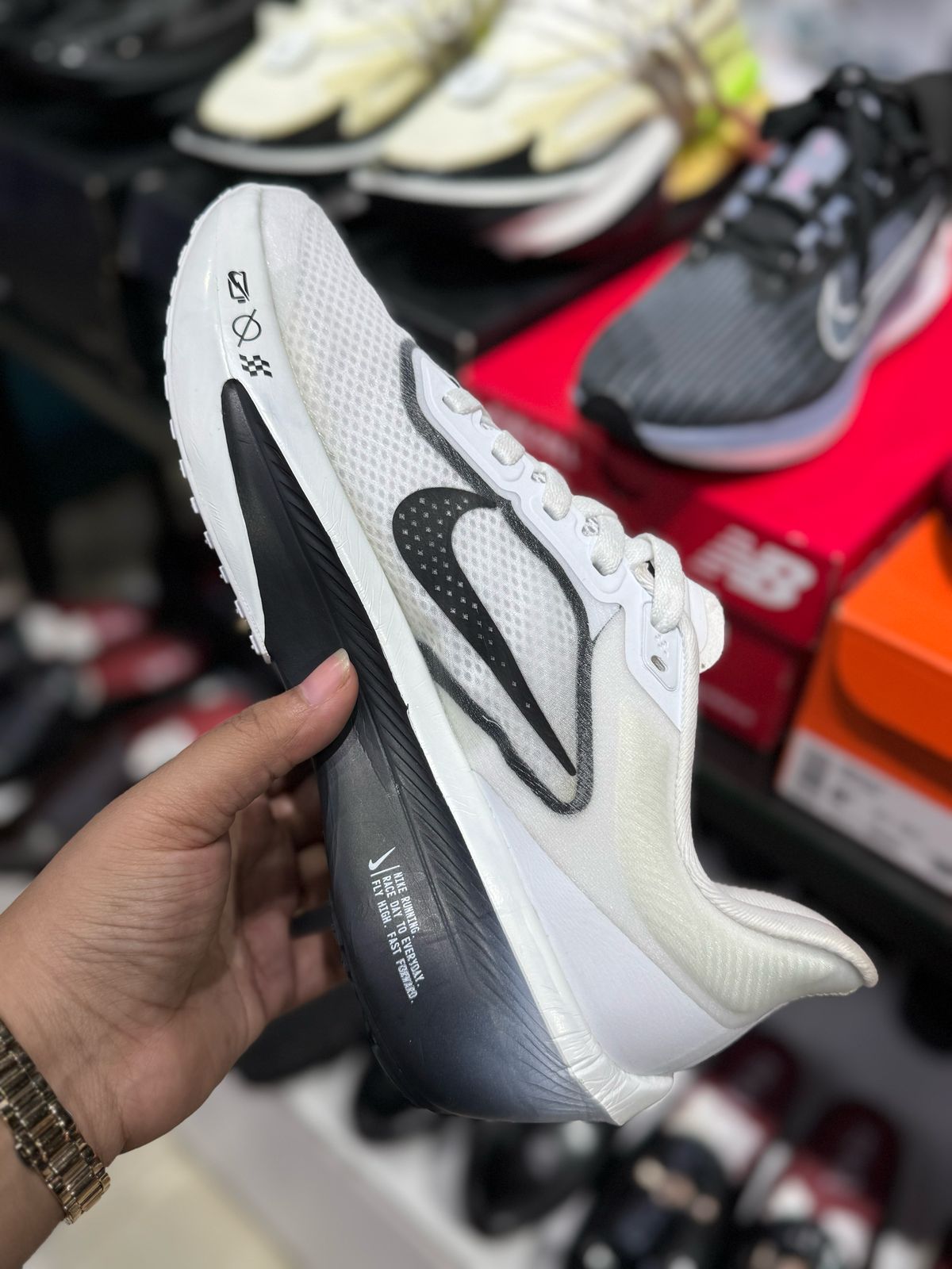 Nike Zoom Fly 6 White Black Smoke Grey Silver
