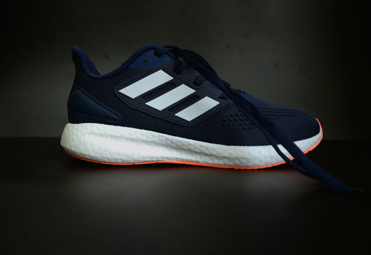 Pureboost 22 Running Shoes For Men - Navy and Orange
