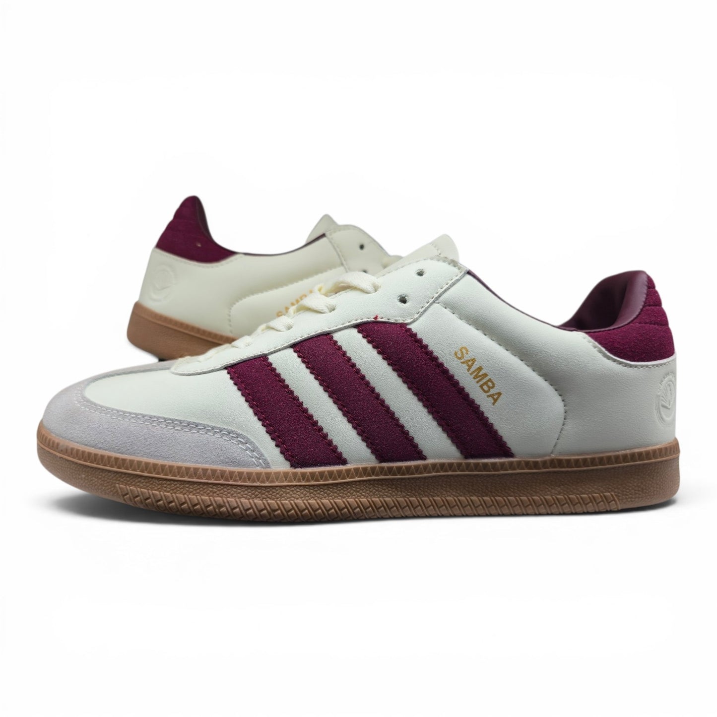 Ad!das Samba - White and Shadow Red