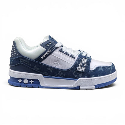 LV Trainer Monogram Denim White Blue (1:1)