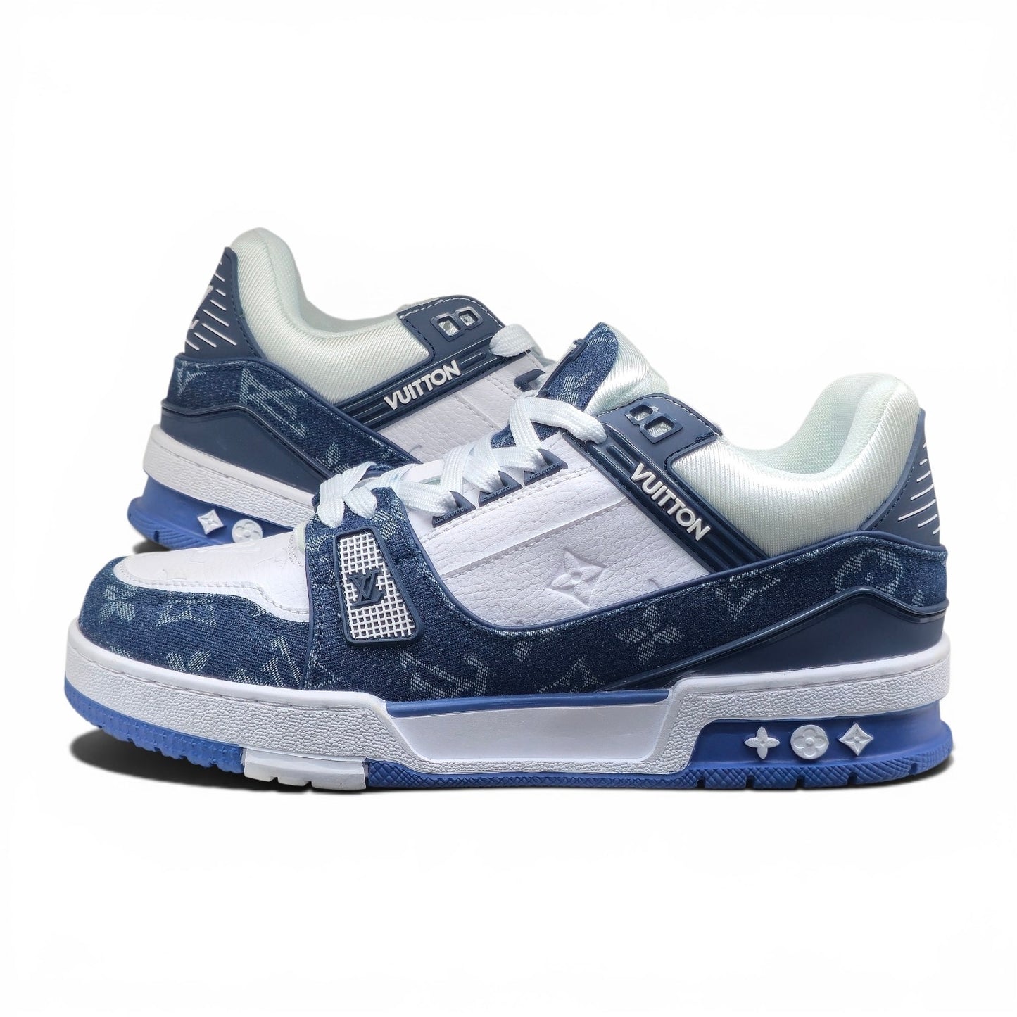 LV Trainer Monogram Denim White Blue (1:1)