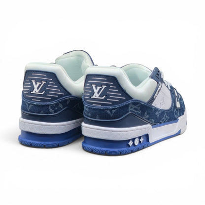 LV Trainer Monogram Denim White Blue (1:1)