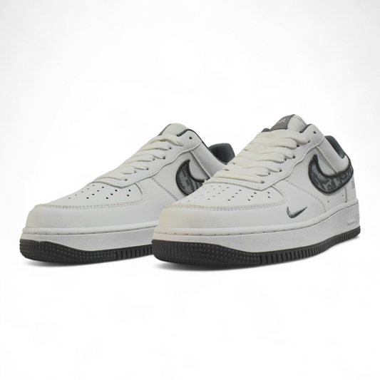 A!r Force 1 D!or White - White Stipe